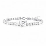 Crystal Heart Bracelets - 5 Color Options