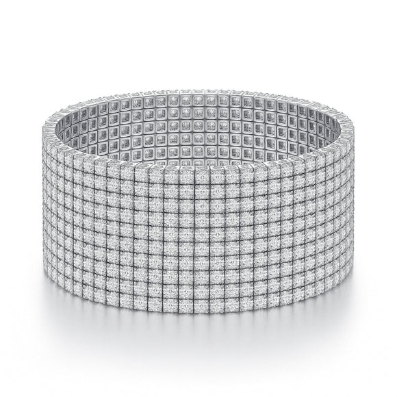 10 Row Stretch Crystal Bracelet