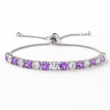 Created Amethyst Tennis Bracelet