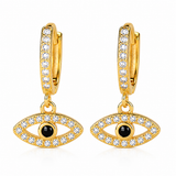 Gold Guardian Eye Earrings