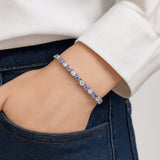 Created Amethyst Tennis Bracelet