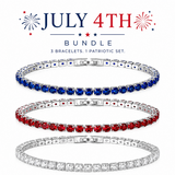 July 4th Jewelry Bundle: Tennis Bracelet Set