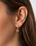 Gold Guardian Eye Earrings