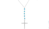 Solid 925 Sterling Silver Cross Necklace