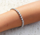 Crystal Round Cut Heart Bracelet