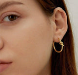 14K Gold Plated Hoops