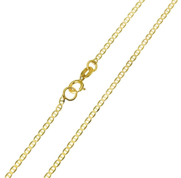 Italian Made 10K Gold Chain Necklace Super Thin Light Weight Chain