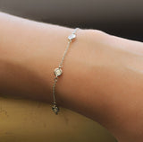 The "Crystal" Sterling Silver Bracelet