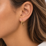 14K Gold Plated Hoops