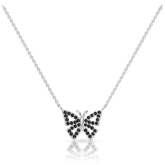 Butterfly Pendant Necklace - 2 Color Options