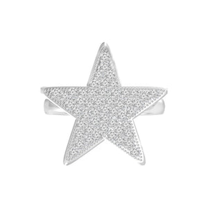 Crystal "Shiny" Star Ring - 4 Size Options