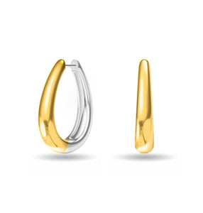 Two Tone Hoop Earrings