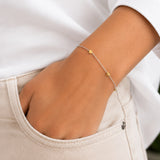 Two Tone Station Bracelet