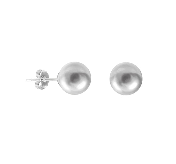 Sterling Silver Shell Pearl Earrings