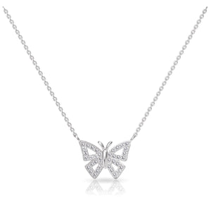 "Butterfly" Crystal Pendant Necklace