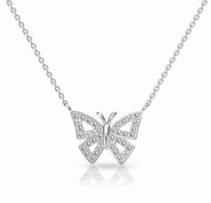 "Butterfly" Crystal Pendant Necklace