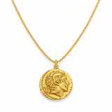 Medallion Coin Pendant Necklace