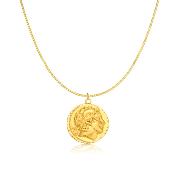 Medallion Coin Pendant Necklace