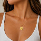 Medallion Coin Pendant Necklace