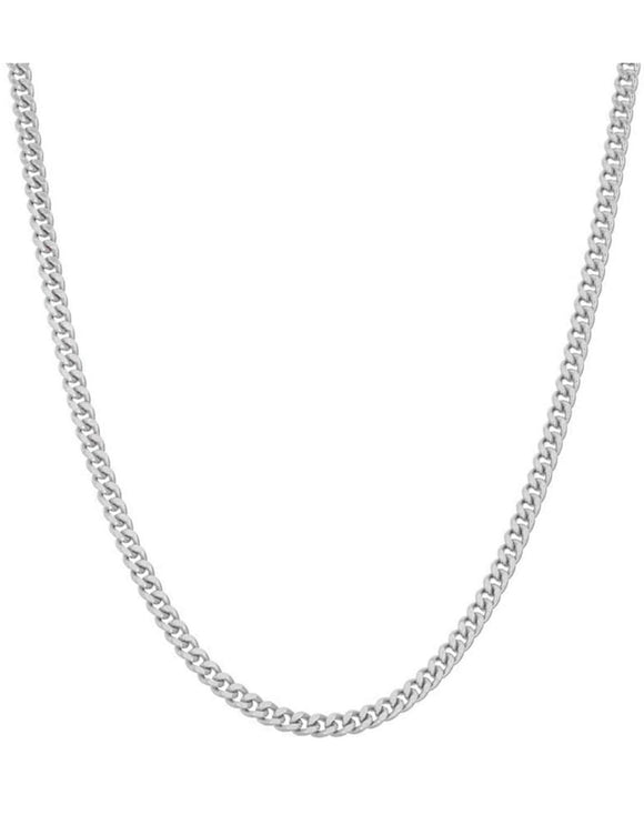 925 Sterling Silver Cuban 2MM Link Chain Italian Made - All Lengths