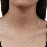 Sterling Silver Super Thin Rope Chain Necklace - 3 Sizes