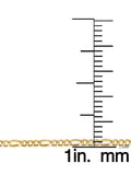 .925 Sterling Silver Yellow Gold 1.5MM Figaro Link Chain 16-24 Inch Thin And Sturdy Unisex Chain
