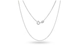 Sterling Silver Thin .8MM Unisex Box Chain Necklace - 5 Sizes