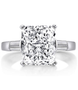 5.00 CTTW Square Brilliant Cut Ring