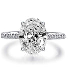 6.00 CTTW LARGE OVAL CUT ENGAGEMENT RING