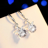 Crystal Star Hook Earrings