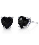 925 Sterling Silver Black Stud Earrings For Men And Women - 3 Options