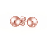 Solid Sterling Silver 4MM Ball Studs Earrings