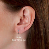 Gem Jewelers 3 Pack Sterling Silver Lightweight Endless Hoop Earrings 10MM, 12MM, 14MM